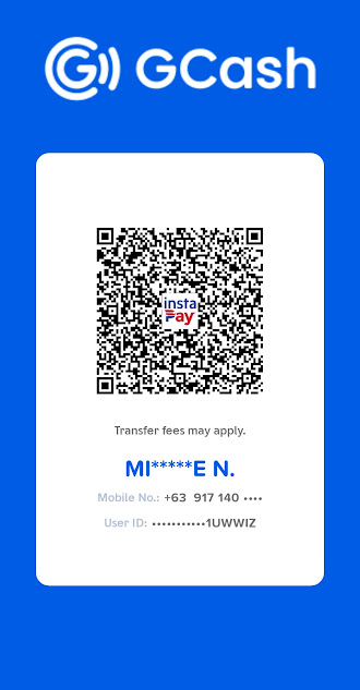 Scan this official QR code to pay your 1200 PHP reservation deposit via GCash to Michelle Nugent